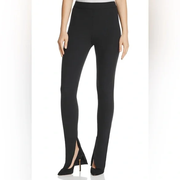 Theory HIGH-WAIST ECO NEW BI-STRETCH LEGGINGS IN BLACK - Picture 1 of 10